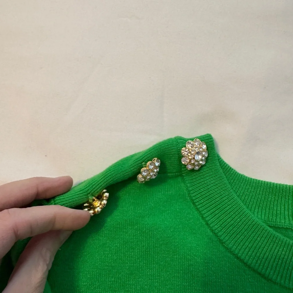 Lilly Pulitzer Vibrant Green Knit Top - Picture 3 of 7